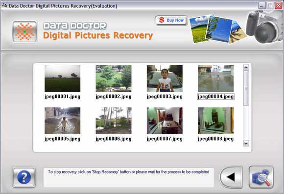 Screenshot of Picture Recovery Software