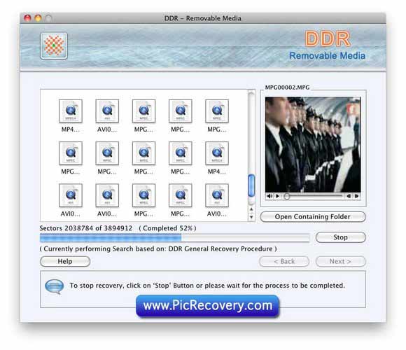 Screenshot of Hard Drive Recover Mac