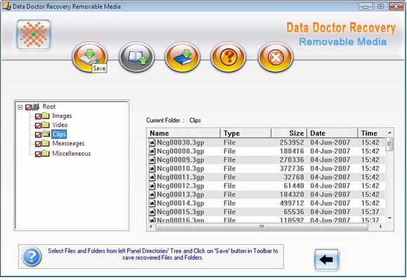 Digital Media Recovery Tool screen shot