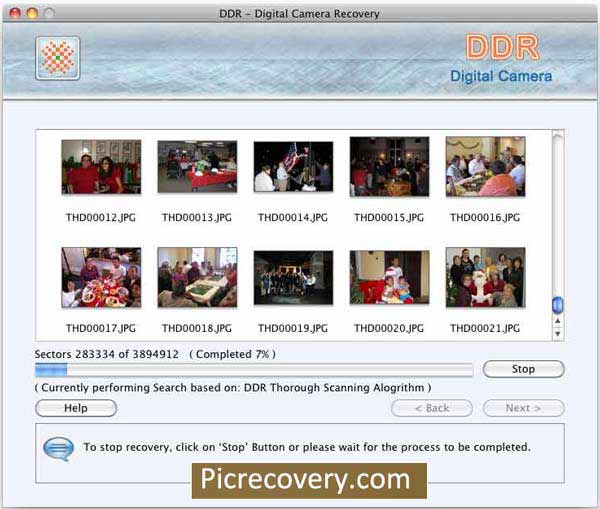 Screenshot of Mac Digital Camera Recovery
