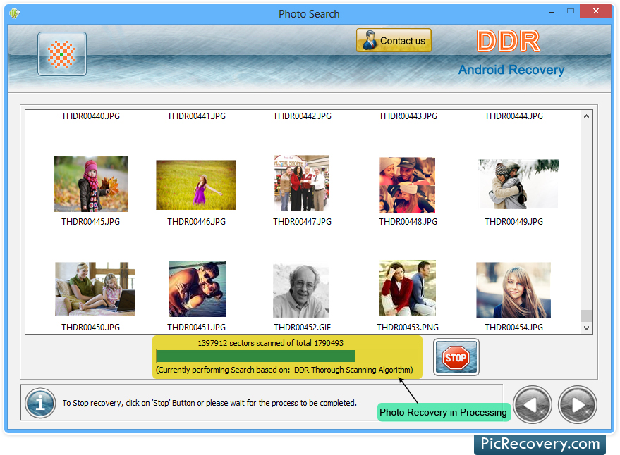 Android data recovery software, data restoration program, restore formatted android mobile data, deleted picture recover from android phone, android mobile photos restore, recover corrupted file, android recovery application