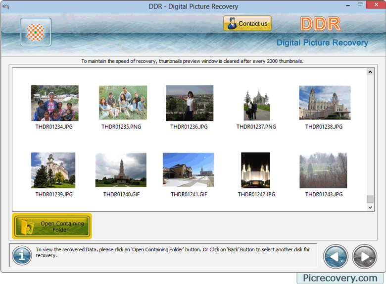 Digital Pictures Recovery Software Screenshots
