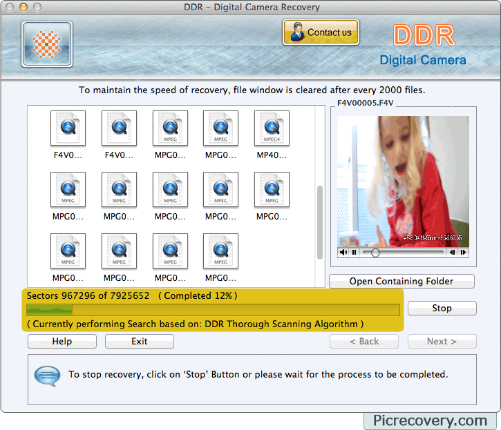 Mac Digital camera Recovery Software Screenshots