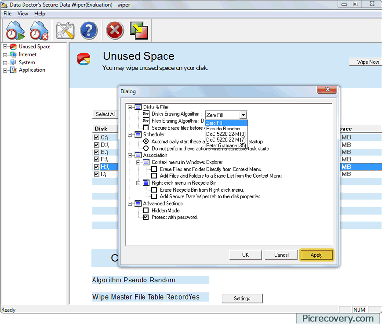 Data Wiping Software Screenshots