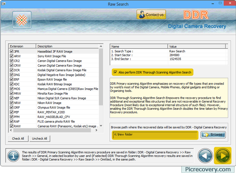 Digital camera recovery software screenshots restore photos retrieve