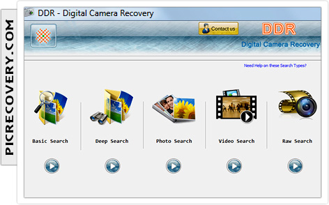 デジタルカメラの回復ソフトウェア
