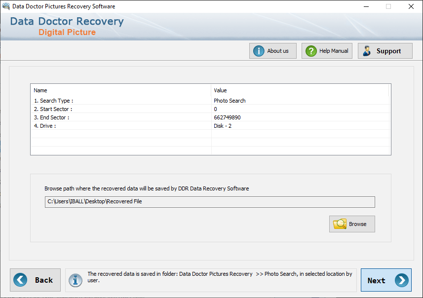 Browse Recoverd path