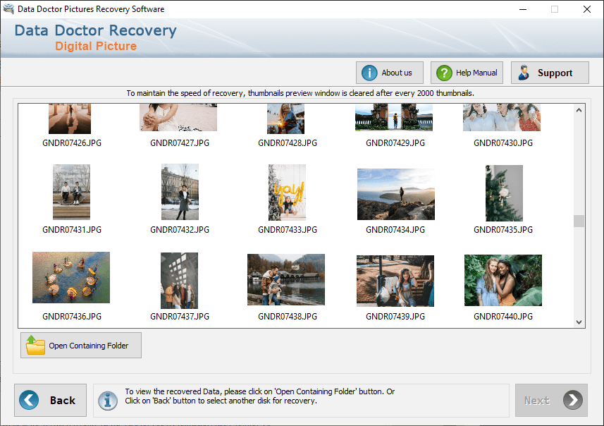 Open containing folder