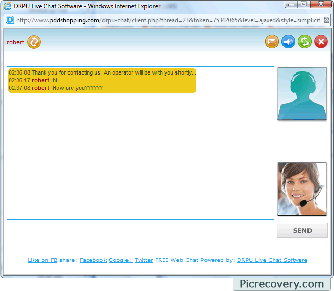 Live Chat Software Screenshots