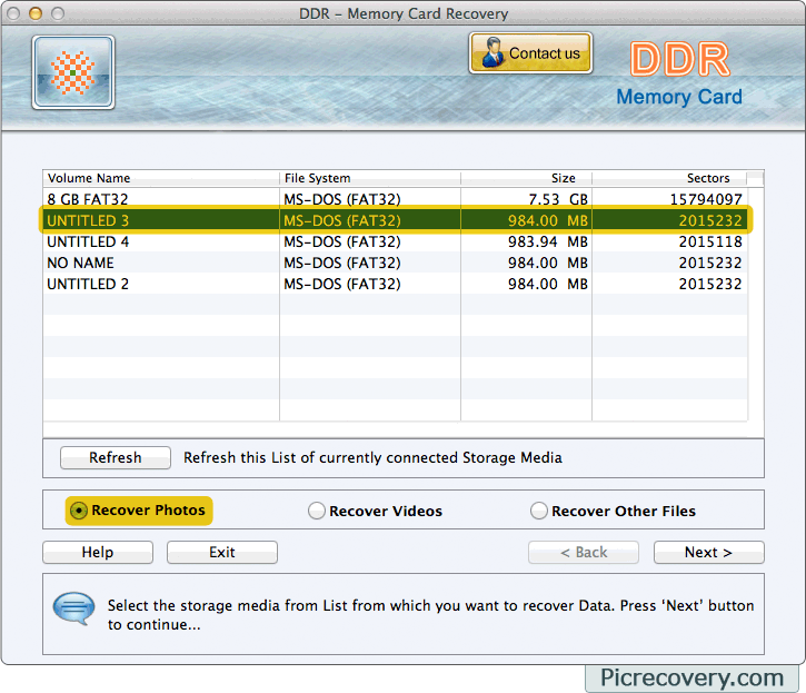 Mac Memory Card Recovery Software recover memory stick SDHC MMC CF