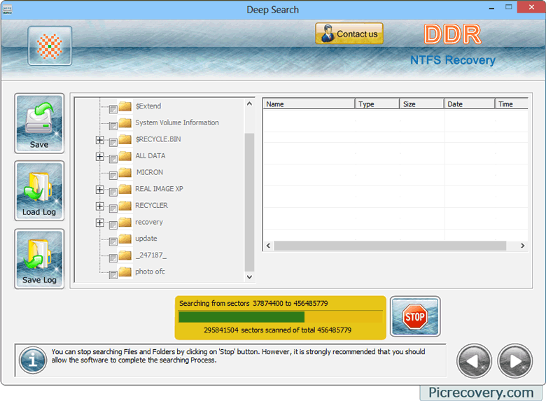 NTFS Recovery Software Screenshots