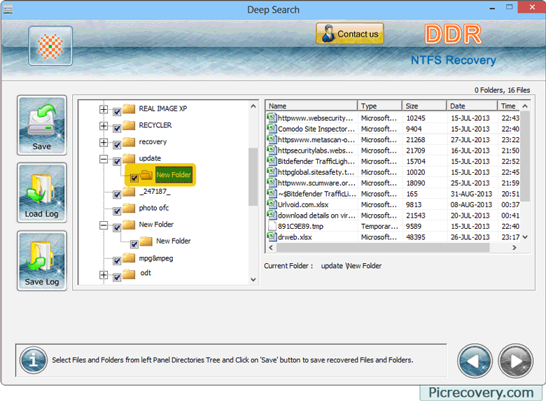 NTFS Recovery Software Screenshots