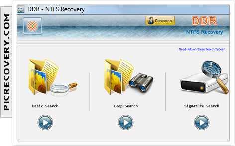 NTFS Το λογισμικό αποκατάστασης