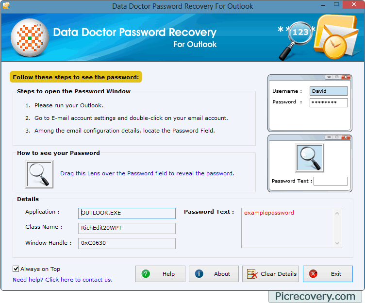 Outlook Express Password Recovery