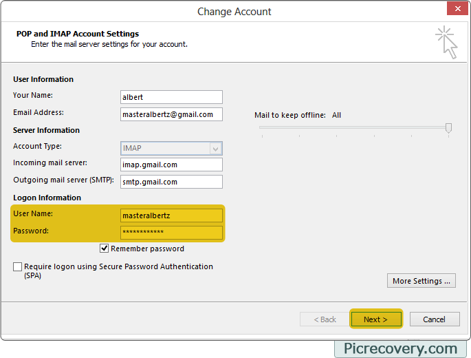 Outlook express password recovery software