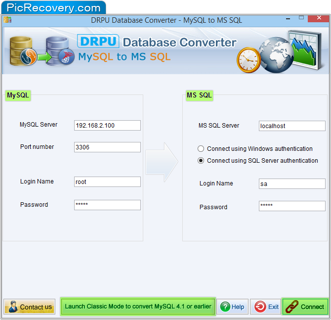 MySQL to MSSQL Database Conversion