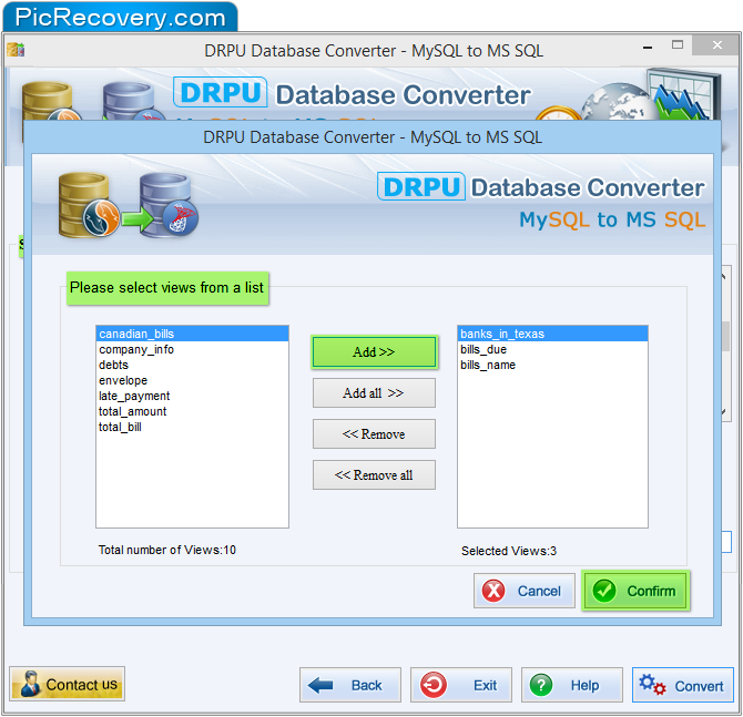 DRPU db conversion - MySQL to MSSQL