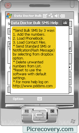 Bulk SMS Software for Pocket PC