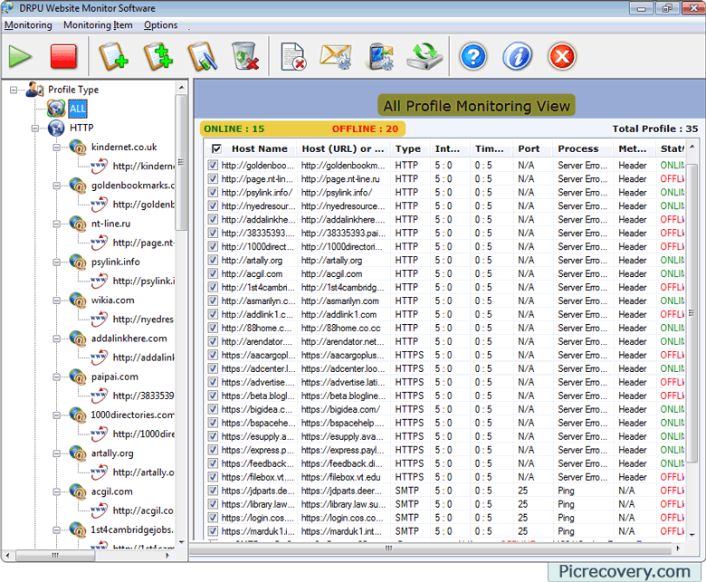 Website Monitoring Tool